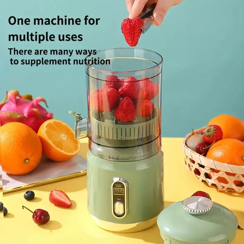 “Compact One-Touch Retro Citrus Juicer”