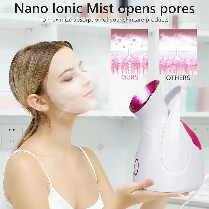 Nano Ionic Facial Steamer for Spa Glow
