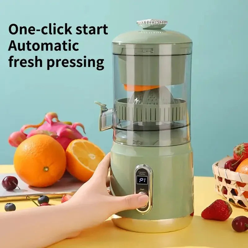“Compact One-Touch Retro Citrus Juicer”