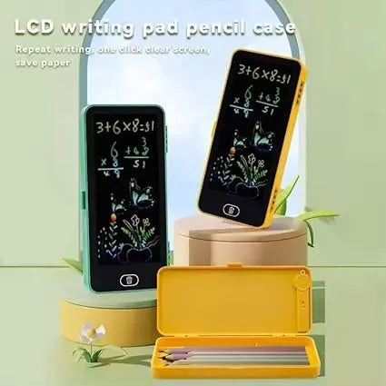 "2-in-1 Kids Pencil Case with LCD Drawing Pad"