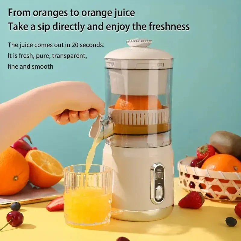 “Compact One-Touch Retro Citrus Juicer”