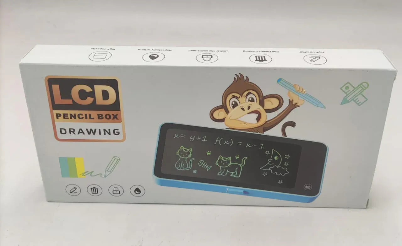 "2-in-1 Kids Pencil Case with LCD Drawing Pad"