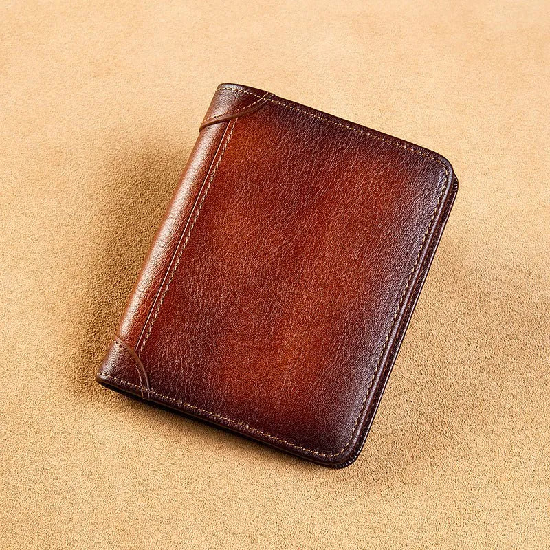Premium Cowhide RFID Wallet for Men Plus